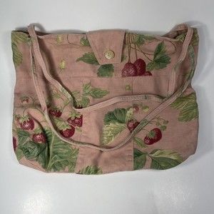 Dankrist By MBO made In USA Bag Pink Floral Fabric Hobo Bag Purse 11x14